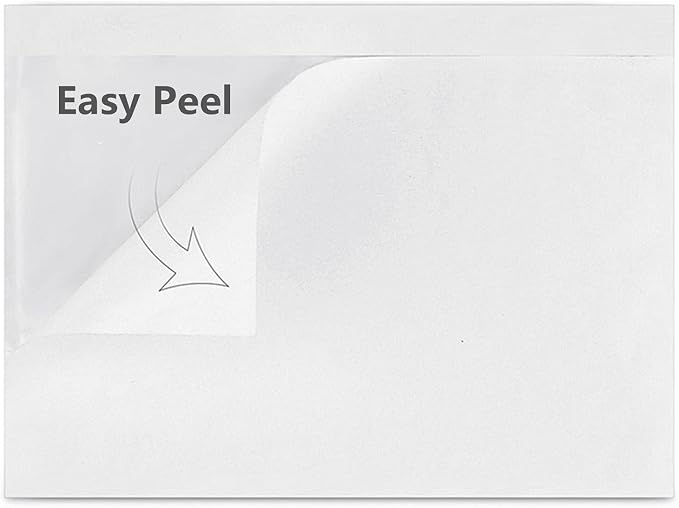 LabelMore Packing Slip Envelope Pouches 6" x 9" Shipping Label Sleeves Clear - Image 3