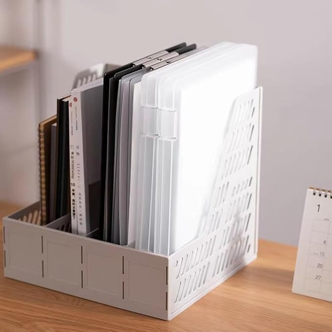 A4 Plastic Paper Organizer, Document File Box, Printer Paper Storage Container - Image 4