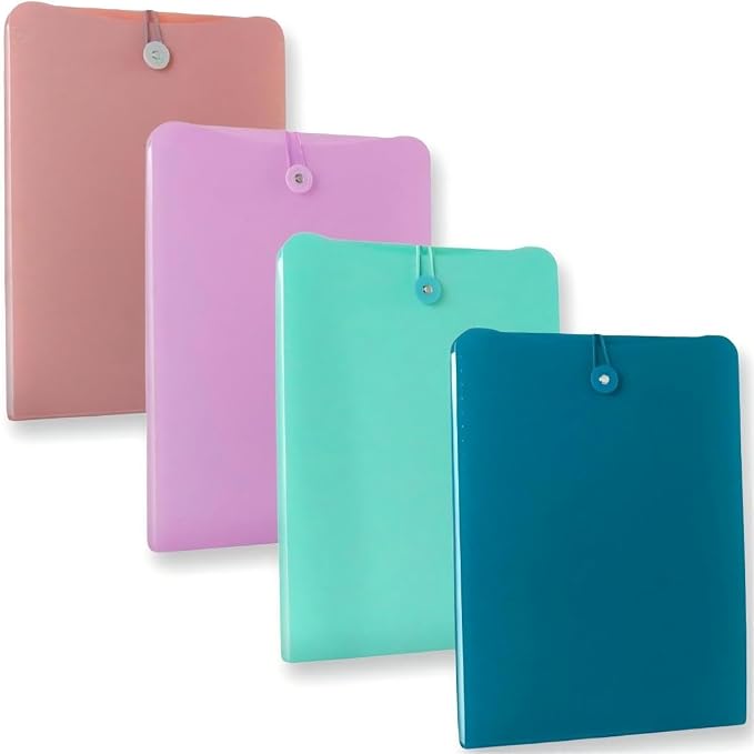 4 Packs Vertical Expanding Accordion Folder by Eitonbu
