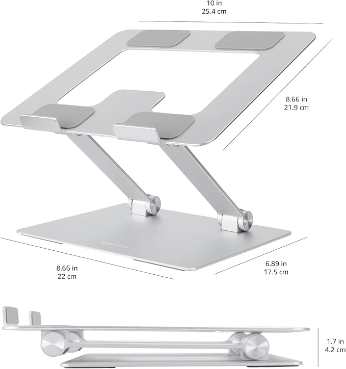 Amazon Basics Sturdy and Portable Ergonomic Laptop Stand - Image 7
