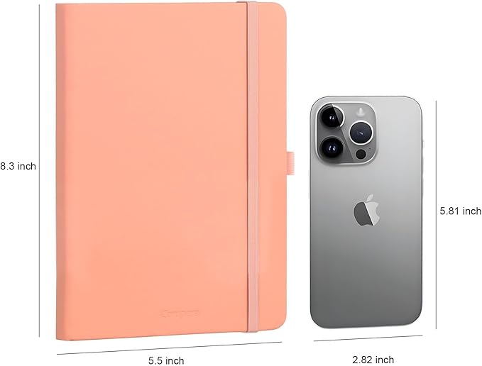 Comix 4 Pack Lined Journal Notebooks for Women, 176 Pages, 5.5 x 8.3, Hardcover, Morandi, 100gsm Paper, A5 Journaling Notebooks, Perfect for Work School Home-DeskLoop Office