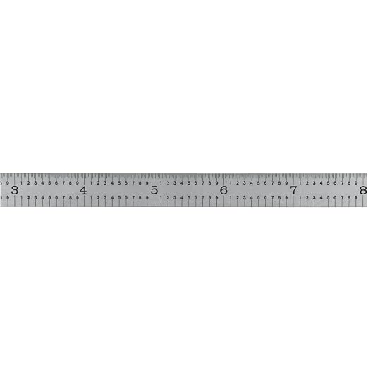 PEC Tools Made in USA Machinist Rule, Satin Chrome Finish, Markings 1/32" - Image 4