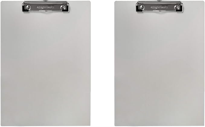 Amazon Basics Aluminum Clipboard, Letter Size, Office Supplies by AmazonBasics