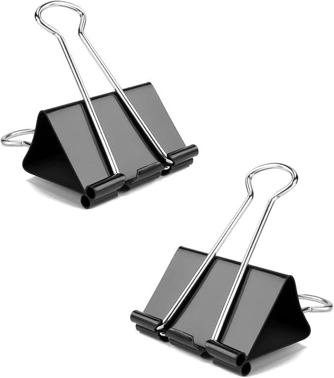 Mini Binder Clips, 432 Pack, 5/8 Inch, Standard 15mm, Metal Fold Clamp - Image 7