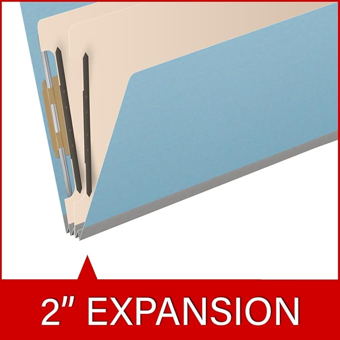 Ecom Folders End Tab Pressboard Classification Folders | Legal Size 25 Pt Stock - Image 7