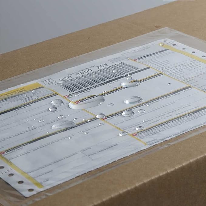7.5'' x 5.5'' Packing List Pouches, Shipping Label Envelopes Clear Adhesive Top - Image 2