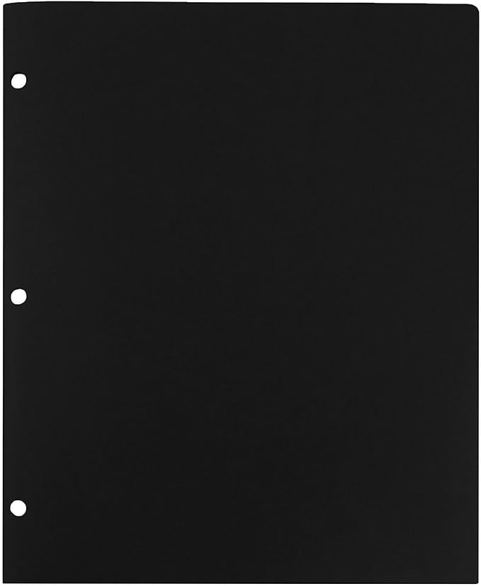 JAM PAPER Heavy Duty Plastic 3 Hole Punch Pocket Folders - Image 7