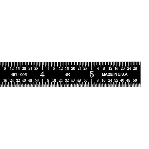 PEC Tools 6" Stainless Steel Flexible Metal Ruler - Image 3