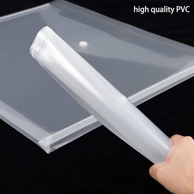 EOOUT 24pcs Plastic Envelope Folders Clear Envelopes, Expandable Folders - Image 4