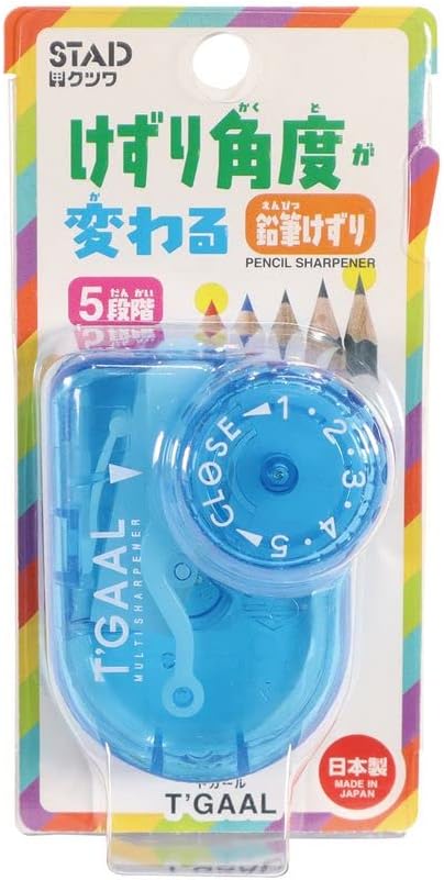 KUTSUWA STAD T'GAAL Angle Adjustable Pencil Sharpener | Translucent Blue - Image 2
