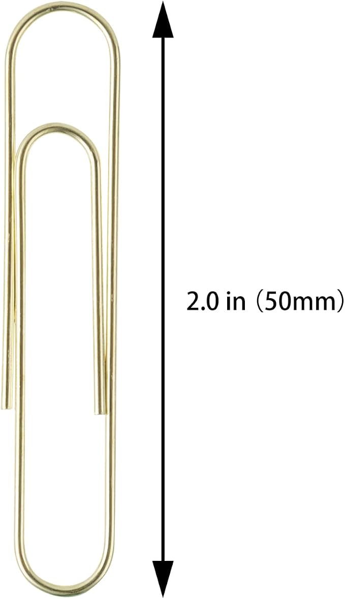 Large Paper Clips, 2 Inch Paper Clip, Jumbo Paperclips 100/Pack - Image 2