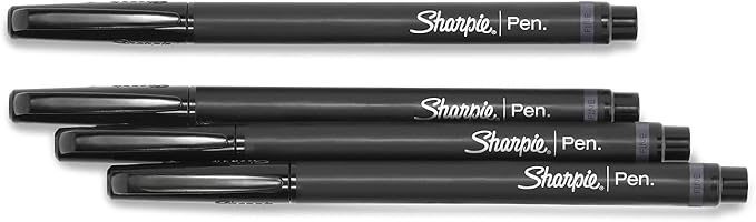 Sharpie Felt Tip Medium Point Black Pens, Drawing & Writing Pens Ideal - Image 5