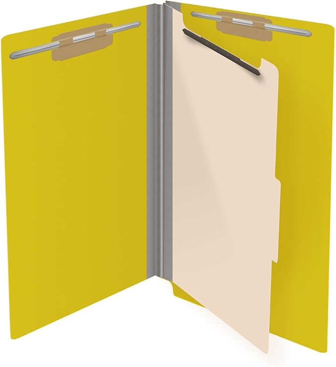Ecom Folders Top Tab Pressboard Classification Folders | Legal Size 25 Pt Stock - Image 4