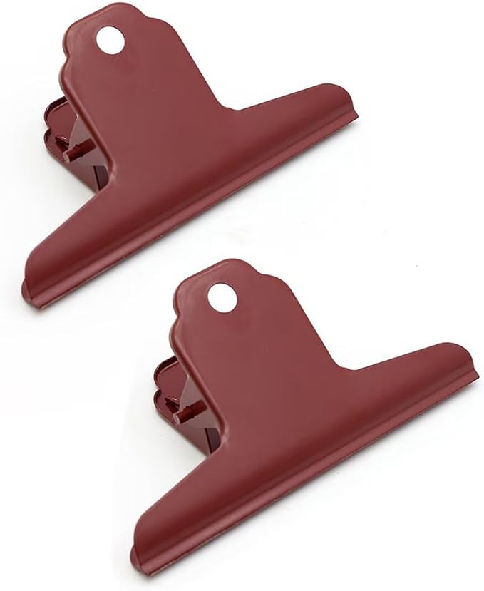 2PCS Extra Large Binder Clips Metal Bulldog Clip Large Paper Clamp Holder by SEEKRARE