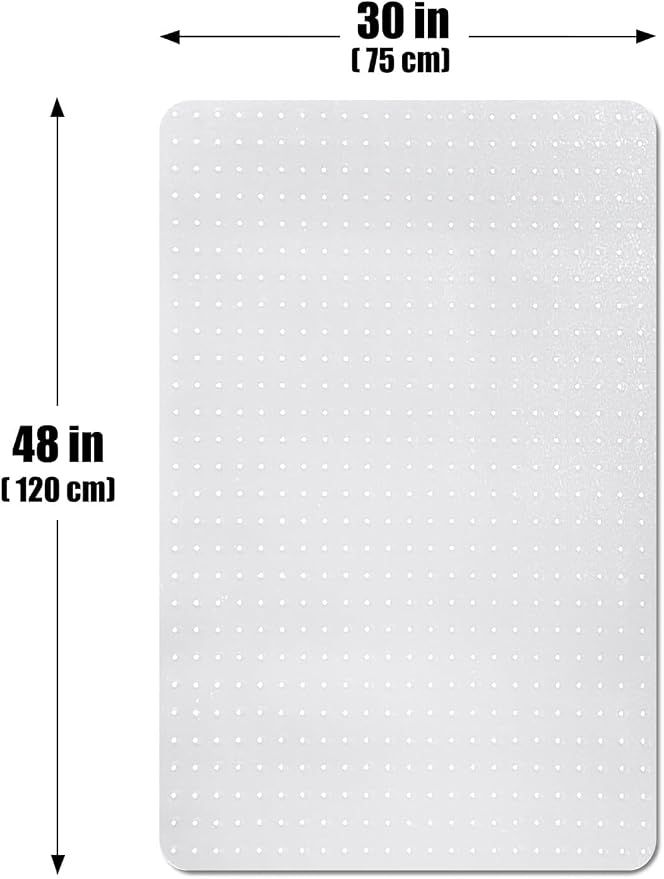 Office Chair Mat for Carpeted Floors, Desk Mats 48"X30" for Rolling Desk on Low - Image 5