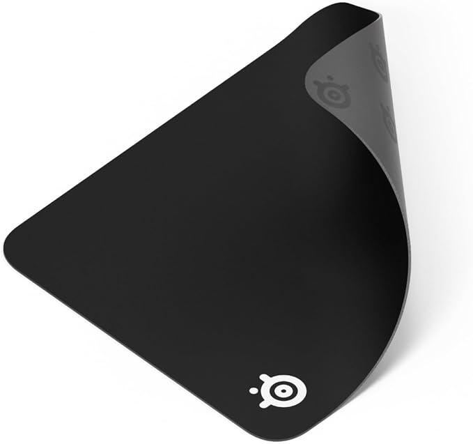 SteelSeries QcK Medium Gaming Mousepad — Black — Non-Slip Silicone Rubber Base by Unknown