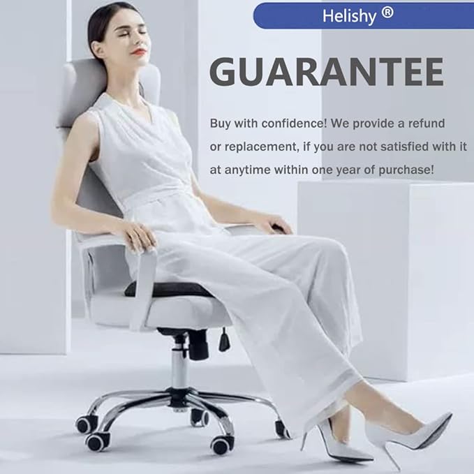 Gel Seat Cushion, Extra Large Breathable Honeycomb Gel Cushion, Absorbs Pressure Points Seat Cushion with Non-Slip Cover for Office Chair Home Cars Wheelchair (Standard, Blue)-DeskLoop Office