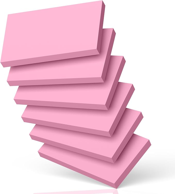 300 Count Blank Index Cards 3x5 Inch Pink Flash Cards Colored Cardstock by Nichela