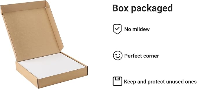 25 Pcs Book Board, Binder Board, Cover Board, Heavy Duty Chipboard for Book Binding, DIY Cardboard (White, 12 x 12 Inch 80PT)-DeskLoop Office
