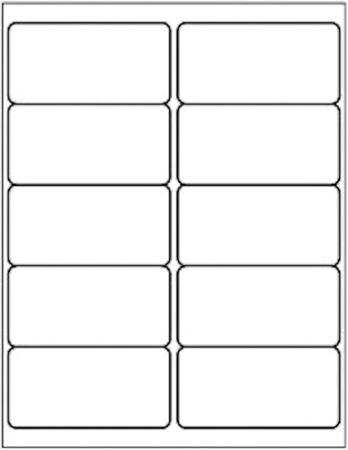 LabelMore 10 up Labels 2'' x 4" Shipping Address Labels by LabelMore