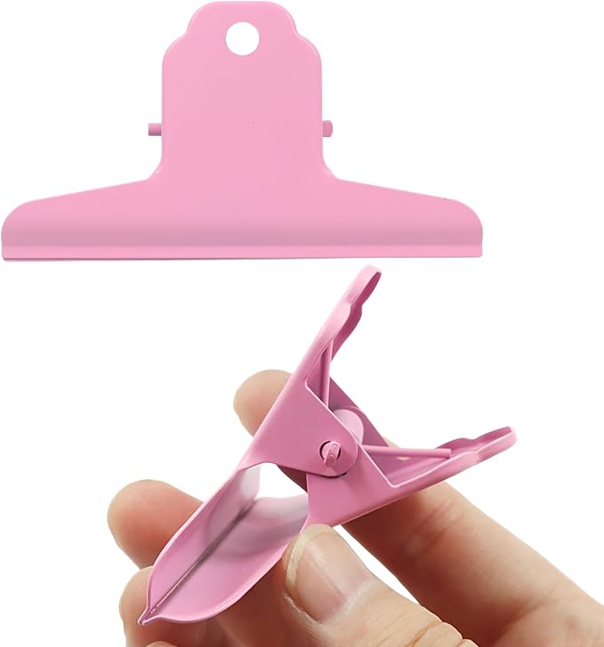 4 Inch Extra Large Metal Bulldog Clips, Paper Clamps Holder by Auvotuis