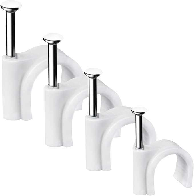 Abnii Cable Clips, 4mm 6mm 8mm 10mm, Wire Wall Clips by Abnii