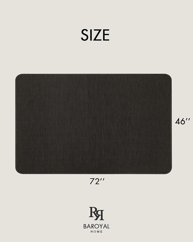 BARoyal Office Chair Mat for Hardwood Floor Under Desk Computer Rolling Chair - Image 2
