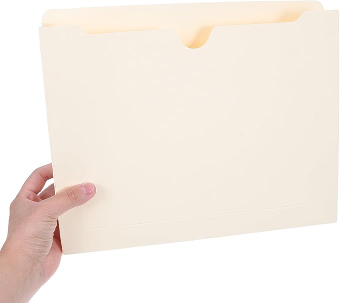 BESTYASH 10pcs Manila File Folders A4 Size Paper Folders - Image 4