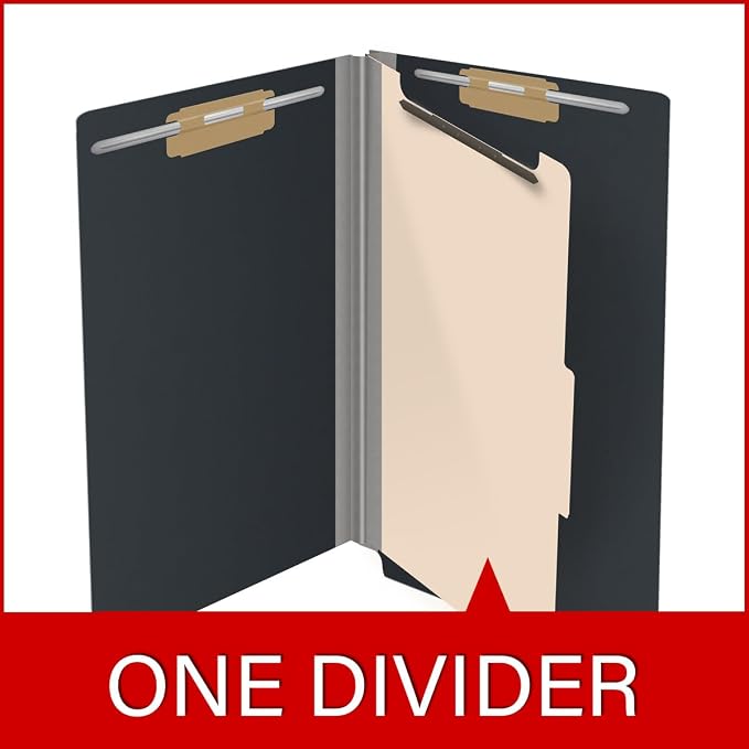 Ecom Folders Top Tab Pressboard Classification Folders | Legal Size 25 Pt Stock - Image 8