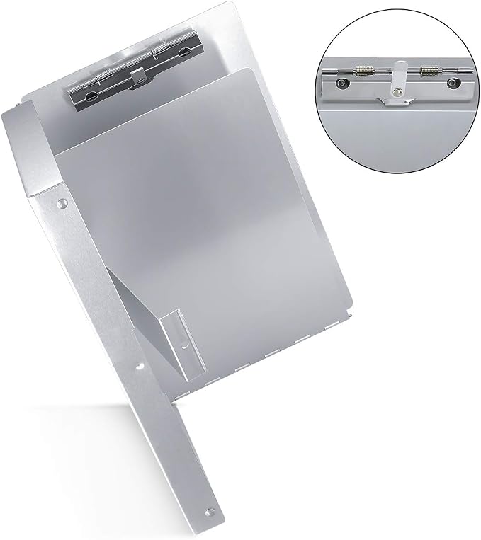Small Aluminum Clipboard with Storage, 6 x 10.2 Inches, Recycled Metal Snapak - Image 3