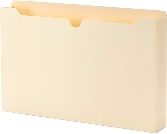 Blue Summit Supplies 2 Inch Manila File Jackets, Reinforced Straight Cut Tab by BlueSummitSupplies