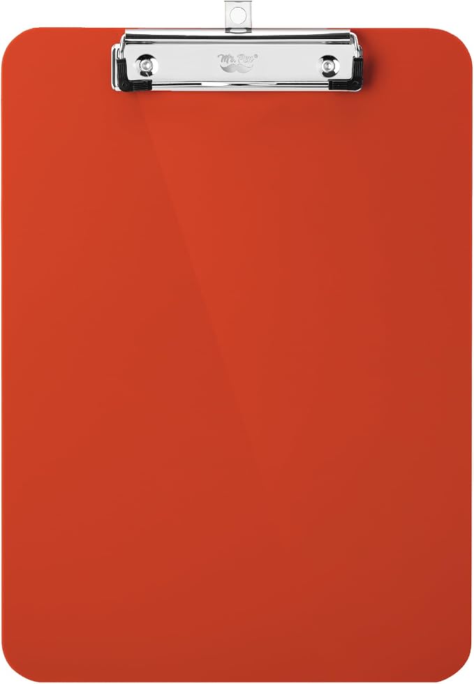 Mr. Pen- Plastic Clipboard, 12.5” x 9”, Clipboard Plastic | Low-Profile Metal by MrPen