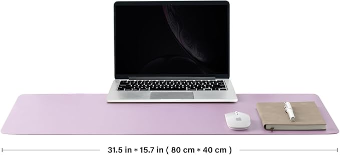 Cork Purple Desk Mat - Dual-Sided Desk Pad for Office and Home - Desk Organization and Accessories - Ideal for Large Mouse Pad and Desk Mats on Top of Desks(31.5"x 15.7")-DeskLoop Office