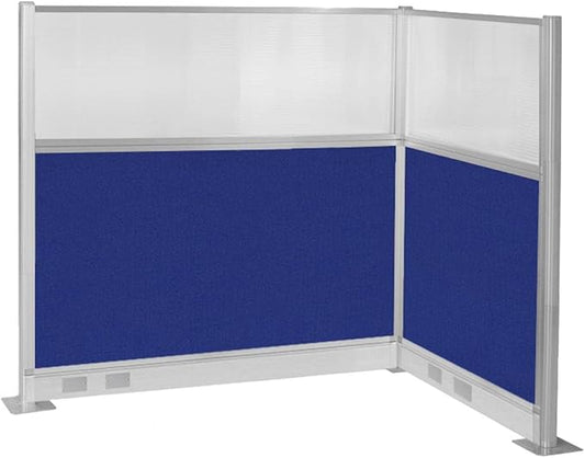 Versare Pre-Configured Hush Panel Electric Cubicle | Workstation Divider Walls | Cubicle Privacy Panels | Office Partition Walls-DeskLoop Office
