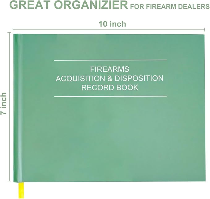Firearms Acquisition and Disposition Record Book – Firearm Log Book, A&D Gun - Image 2