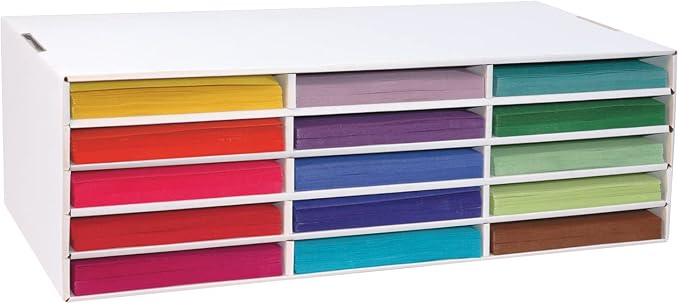 Classroom Keepers 9" x 12" Construction Paper Storage, 9-3/8"H x 29-1/4"W x - Image 2