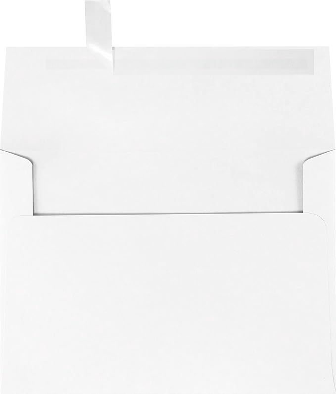 LUXPaper A7 Invitation Envelopes | Peel & Press | 5 1/4" x 7 1/4" | White | by LUXPaper