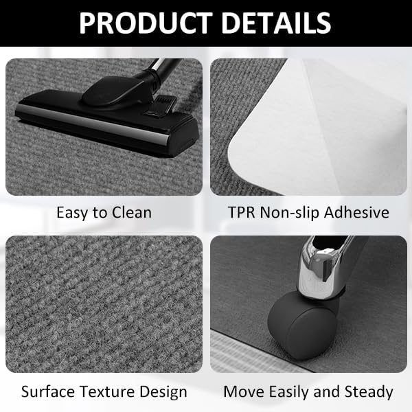 Office Chair Mat for Hardwood Floor&Tile, Low-Pile Mat - Image 5