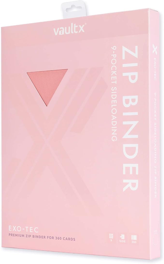 Vault X 4 Pocket Zip Binder, 160 Cards, Exo-Tec Material, 20 Side-Loading Pages - Image 2