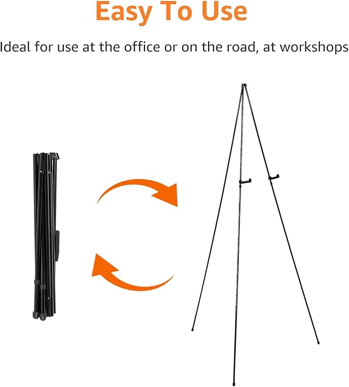 Amazon Basics Easel Display Stand, Instant Floor Poster, Lightweight, - Image 2