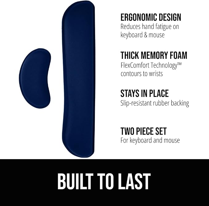 GORILLA GRIP Silky Gel Memory Foam Wrist Rest - Image 2