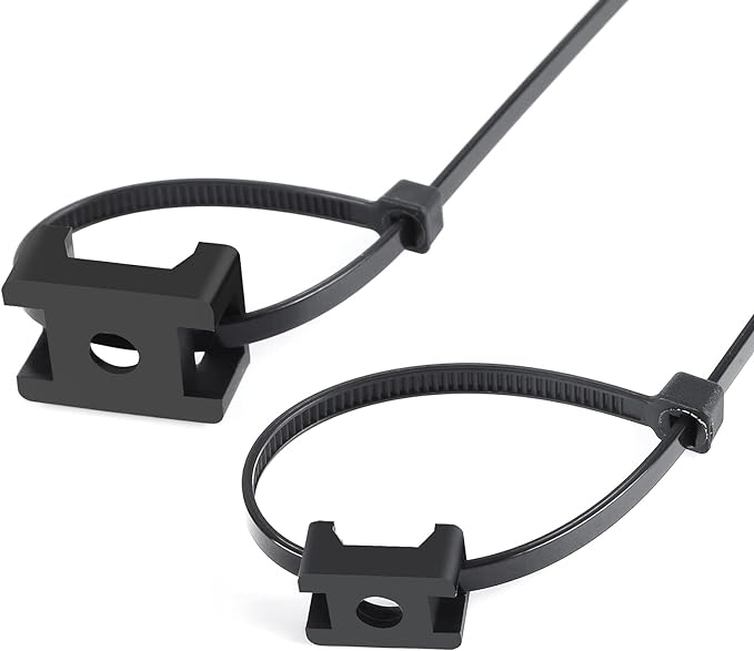 100 Pcs Cable Zip Tie Saddle Type Mounts Base - Image 3
