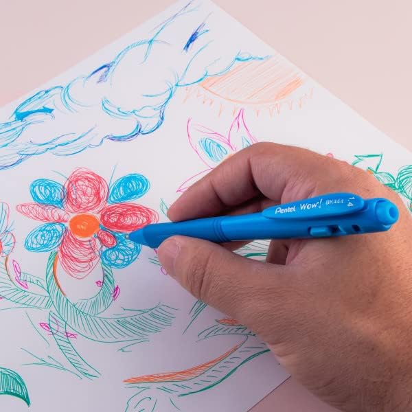 Pentel Wow! Retractable Ballpoint Pen, Bold Line, 8 Pack - Image 8