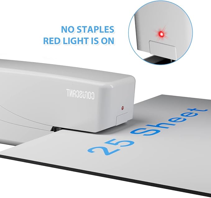 Coruscant Electric Stapler, Automatic Stapler, Heavy Duty，25 Sheet, Store 210 - Image 3