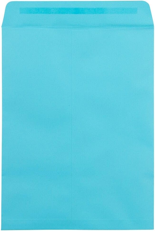 LUXPaper 9 x 12 Open End Envelopes | Peel & Press | Pool Blue | 80lb. Text | 50 - Image 3