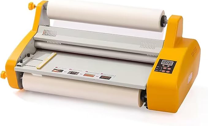 Laminating Machine 18" Hot and Cold Roll Laminator 110V Digital Thermal Laminating Machine for A2/A3 Single/Dual Sides Lamination-DeskLoop Office