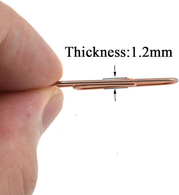 HAHIYO Paper Clips 1.3" Length Rose Gold Paperclips Vinyl Coated Prevent - Image 3
