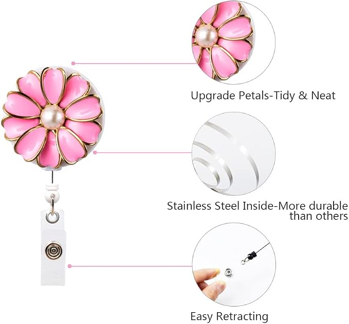 Retractable Badge Holder, ID Badge Reel - Image 5