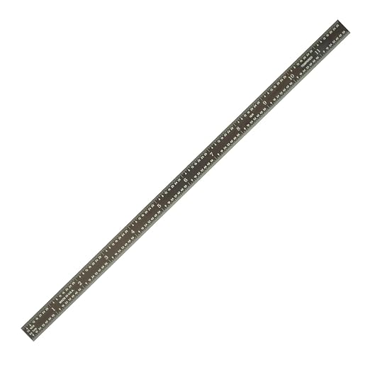 PEC Tools 12" Flexible Metal Ruler, Stainless Steel by PECTools