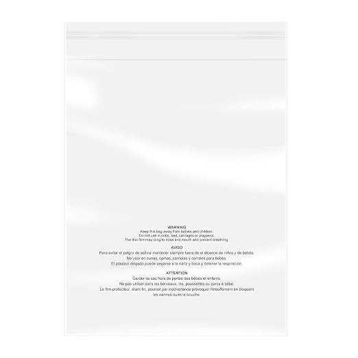 iMailer - 100 Count - 18" x 24" Clear Plastic Poly Bags by iMailer